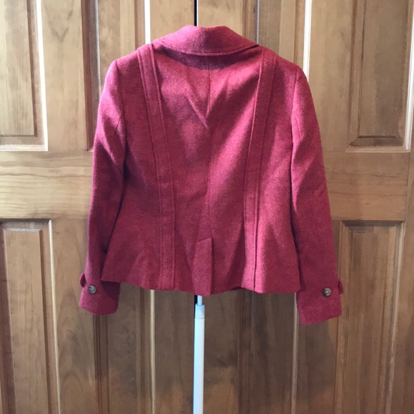 Talbots Wool 4P Blazer Jacket Burnt Orange Red - Picture 3 of 12